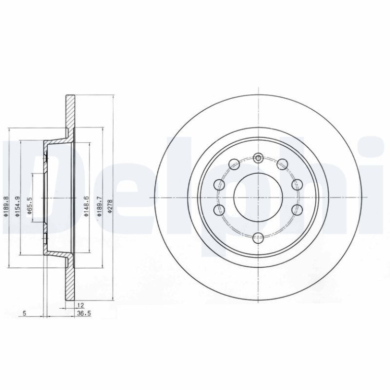 Disc frana DELPHI BG3731C