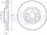 Disc frana DELPHI BG3770C