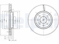 Disc frana DELPHI BG3989