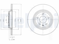 Disc frana DELPHI BG4081C