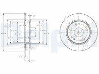 Disc frana DELPHI BG4118C