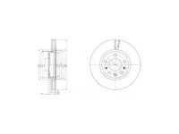 Disc frana Delphi BG4149, parte montare : Punte Fata