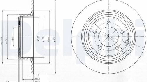 Disc frana DELPHI BG4169