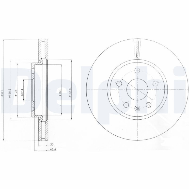 Disc frana DELPHI BG4189C