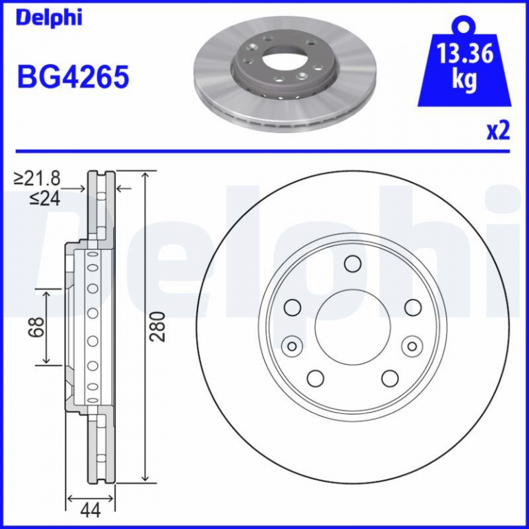 Disc frana DELPHI BG4265