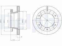 Disc frana DELPHI BG4285