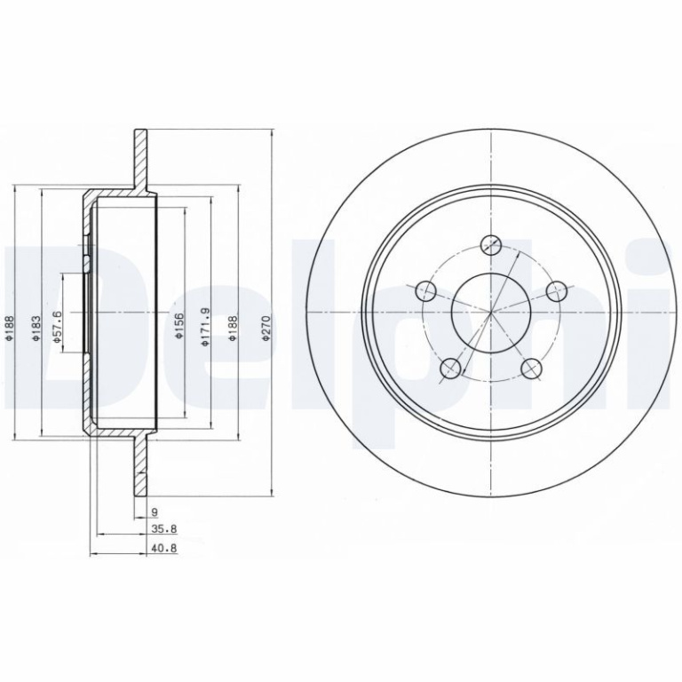 Disc frana DELPHI BG4313
