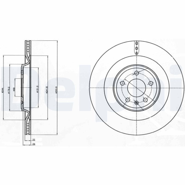 Disc frana DELPHI BG4387C