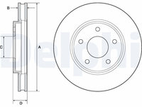 Disc frana DELPHI BG4678C