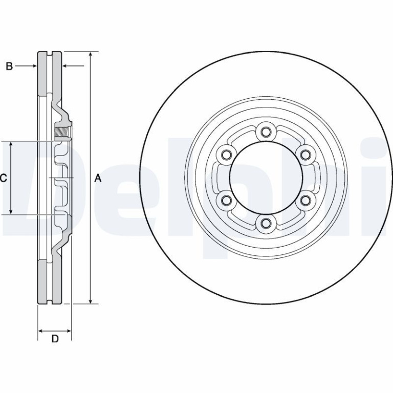 Disc frana DELPHI BG4697C