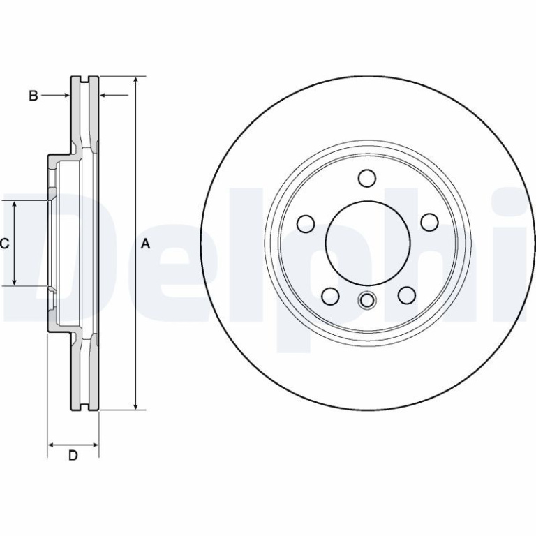 Disc frana DELPHI BG4771C