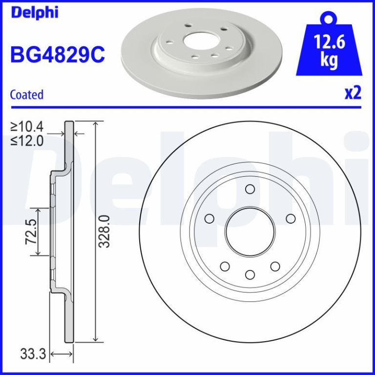 Disc frana DELPHI BG4829C
