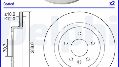 Disc frana DELPHI BG4977C