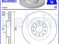 Disc frana DELPHI BG4998C