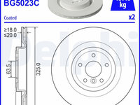 Disc frana DELPHI BG5023C