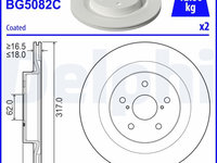 Disc frana DELPHI BG5082C