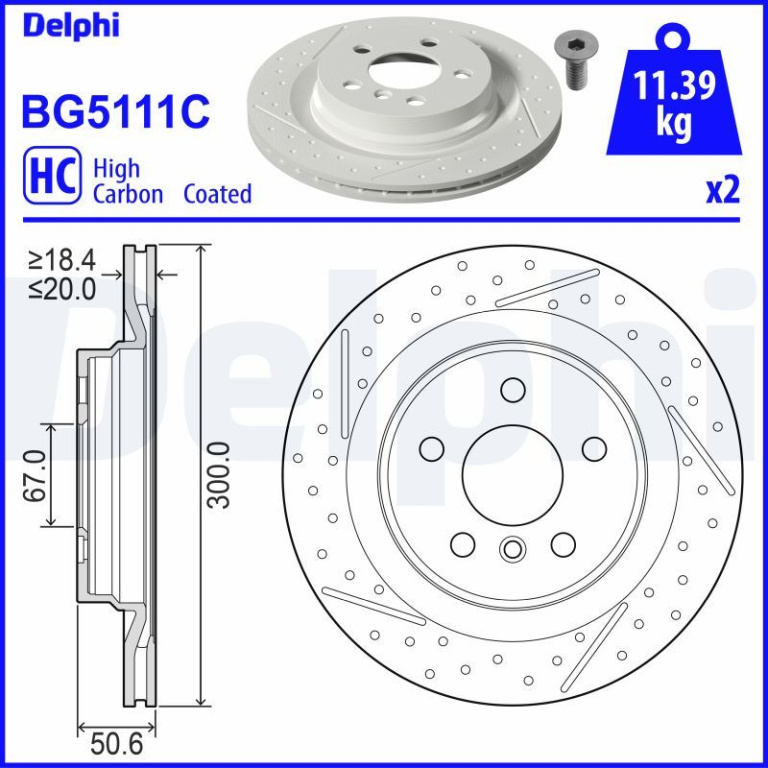 Disc frana DELPHI BG5111C