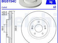 Disc frana DELPHI BG5154C