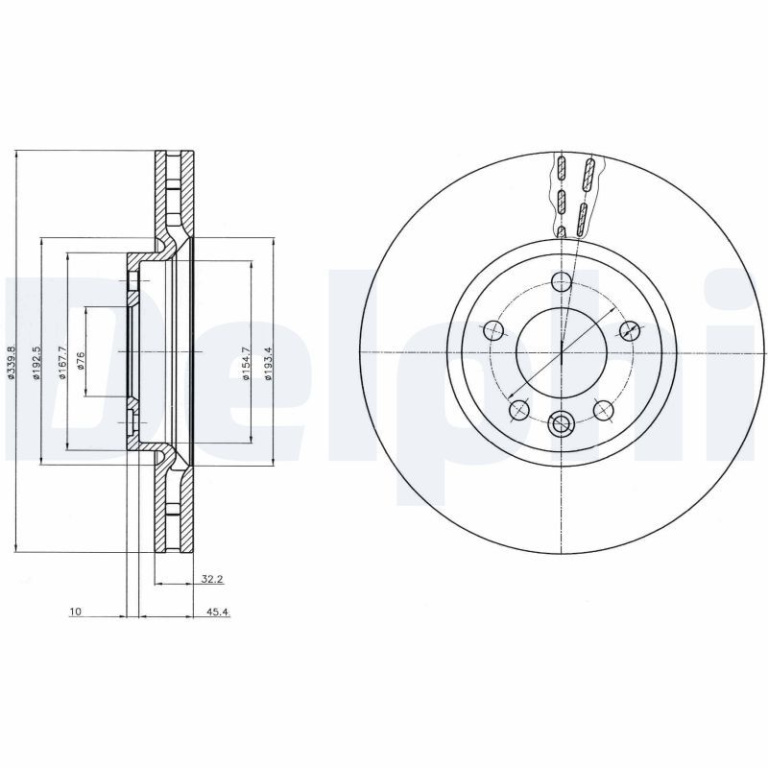 Disc frana DELPHI BG9106