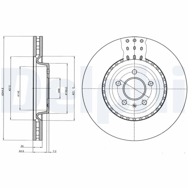 Disc frana DELPHI BG9110C