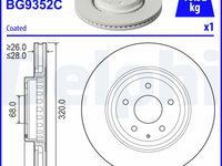 Disc frana DELPHI BG9352C