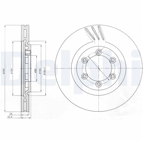 Disc Frana Delphi Ssangyong BG4112