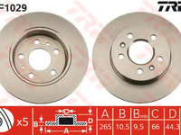 Disc frana DF1029 TRW pentru Renault Safrane Renault Laguna