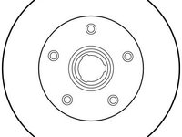 Disc frana DF1540 TRW pentru Vw Passat Vw Corrado Vw Golf Vw Jetta Vw Vento Seat Toledo