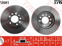 Disc frana DF2681 TRW pentru Opel Vectra Opel Calibra