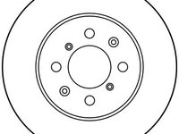 Disc frana DF2717 TRW pentru Rover 200 Rover Cabriolet Rover 400 Honda Concerto