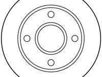 Disc frana DF2752 TRW pentru Ford Fiesta Mazda 121 Mazda Soho Ford Courier Ford Ka