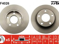 Disc frana DF4026 TRW pentru Audi A4 Vw Passat