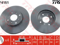 Disc frana DF4151 TRW pentru Honda Accord