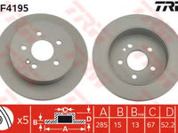 Disc frana DF4195 TRW pentru Mercedes-benz M-class