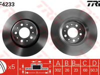 Disc frana DF4233 TRW pentru Volvo 850 Volvo S70 Volvo V70 Volvo C70 Volvo Xc70