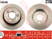 Disc frana DF4546 TRW pentru Renault Espace Renault Avantime