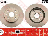 Disc frana DF4905 TRW