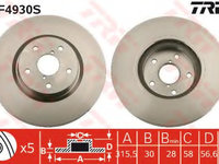 Disc frana DF4930S TRW