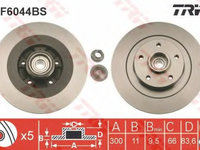 Disc frana DF6044BS TRW pentru Renault Latitude Renault Laguna