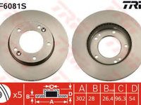 Disc frana DF6081S TRW pentru Kia Sorento