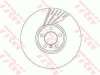 Disc frana DF6622S TRW pentru Bmw Seria 7 Bmw Seria 5