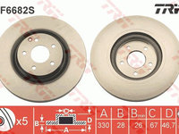 Disc frana DF6682S TRW pentru Mercedes-benz C-class Mercedes-benz Clk Mercedes-benz Clc-class