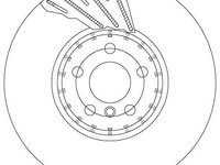 Disc frana DF6891S TRW pentru Bmw Seria 7 Bmw Seria 5 Bmw Seria 6 Bmw X3 Bmw X4 Bmw X5 Bmw Seria 8 Bmw Seria 3 Bmw Z4