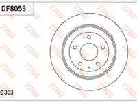 Disc frana DF8053 TRW pentru Mazda Cx-5