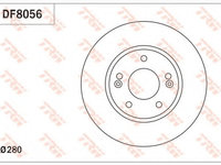 Disc frana DF8056 TRW pentru Hyundai I30 Kia Cee d Kia Pro cee d Kia Ceed