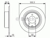 Disc frana DODGE AVENGER (2007 - 2020) BOSCH 0 986 479 R07