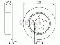 Disc frana DODGE AVENGER BOSCH 0986479R05