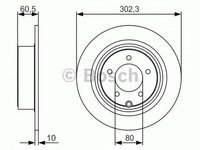 Disc frana DODGE AVENGER BOSCH 0986479R07