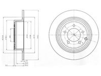 Disc frana DODGE AVENGER DELPHI BG4169