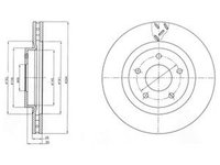 Disc frana DODGE AVENGER DELPHI BG4246